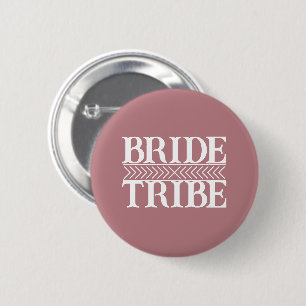 Stoffige Roze Gestileerde Bruid Stam Ronde Button 5,7 Cm