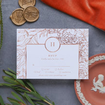 Stoffige Roze Gouden Klassieke Monogram Krans Brui