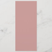 Stoffige Roze Gouden Touw Hart Trouw Menu (Achterkant)