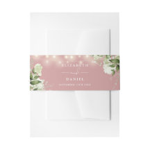 Stoffige Roze Groene Slingerlichten Bruiloft