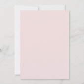 Stoffige Roze Hortensia Bewaar de Datum Save The Date (Achterkant)