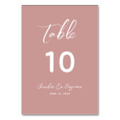 Stoffige Roze Huwelijk Kaart (Achterkant)