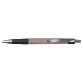 Stoffige Roze Ivoor Bloem Lijn Kunst Minimalistisc Pen (Achterkant)