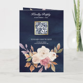 Stoffige Roze Ivoorkleurig Bloem Foto QR Code Mari (Achterkant)
