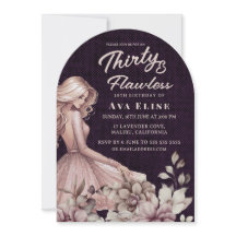 Stoffige Roze Jurk & Bloemen 30ste Verjaardagsfees