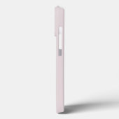 Stoffige Roze Minimaal Modern Initiaal Monogram Case-Mate iPhone Case (Achterkant / Links)