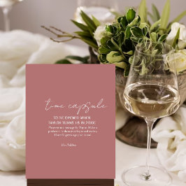 Stoffige Roze Minimal Rustieke baby shower Tijd Ca Poster