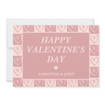 Stoffige Roze Minimale Hartjes Valentijnsdag Cadea
