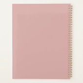 Stoffige Roze Miss to Mrs. Trouwen Planner (Achterkant)