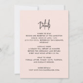 Stoffige roze modern, de details kaart (Voorkant)