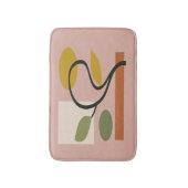 Stoffige Roze Moderne Geometrische Badmat (Voorkant Verticaal)