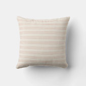 Stoffige Roze Moderne Minimalistische Streep Boho Kussen (Achterkant)