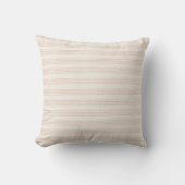 Stoffige Roze Moderne Minimalistische Streep Boho Kussen (Voorkant)