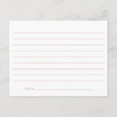Stoffige Roze Moderne Script Afstuderen Advieskaart (Achterkant)