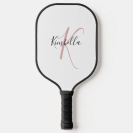Stoffige Roze Monogram Pickleball Paddle