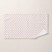 Stoffige Roze Naam Patroon Modern Bad Handdoek (Handdoek)