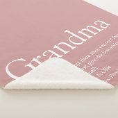 Stoffige roze oma-definitie sherpa deken (3/4)