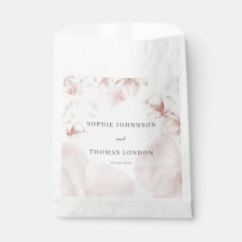 Stoffige roze orchidee aquarel bruiloft bedankzakje