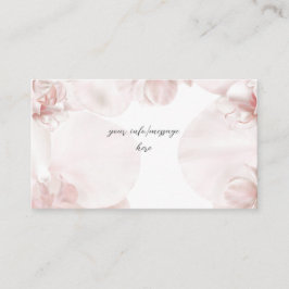 Stoffige roze orchidee waterverf bruiloft informatiekaartje