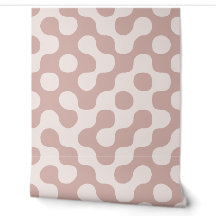 Stoffige Roze Organische Geometrische Stippen