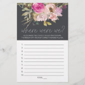 Stoffige Roze Paarse Rozen Spel Waar Waren We Fold Flyer (Voorkant)