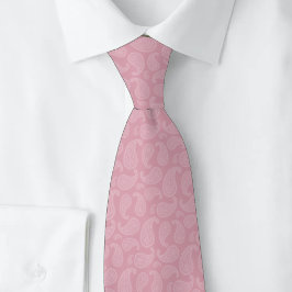 Stoffige Roze Paisley Stropdas