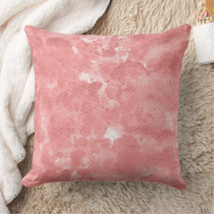 Stoffige roze perzik aquarel marmer textuur kussen