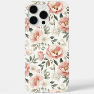 Stoffige roze pioenen iPhone 16 pro max hoesje