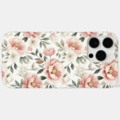 Stoffige roze pioenen Case-Mate iPhone case (Achterkant (horizontaal))