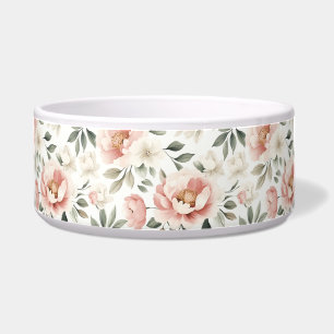 Stoffige roze pioenen voerbakje