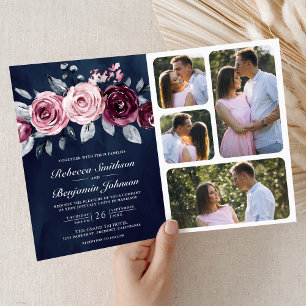 Stoffige Roze Pruim Paarse Bloem QR Code Marine Hu