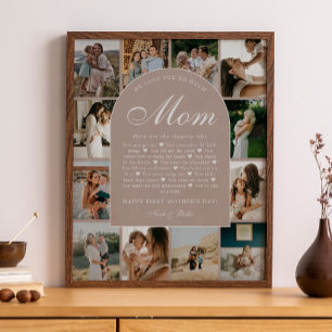 Stoffige Roze Redenen Waarom We Van Je Houden Moed Poster