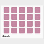 Stoffige Roze Roze Backingrediënt Product Vierkante Sticker (Vel)