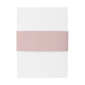 Stoffige Roze Roze | Trouwen Uitnodigingen Wikkel (Achterkant Voorbeeld)