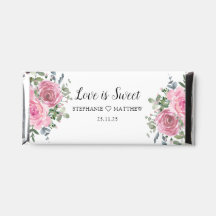 Stoffige roze rozen eucalyptus botanische bruiloft