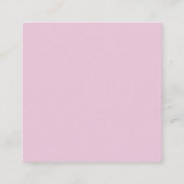 Stoffige Roze Script Voorraad de bar Bruidsdouche Informatiekaartje (Achterkant)