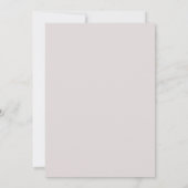 Stoffige Roze Strik Bruiloftfeest Kaart (Achterkant)