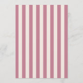 Stoffige roze trouwtafel zitplaats kaart (Achterkant)