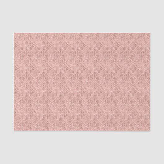 Stoffige Roze Victoriaans Stijl Damask Luxe Decoup Tissuepapier (Voorkant)