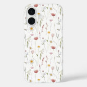 Stoffige Roze Waterverf Wilde Bloem Case-Mate iPhone Case (Achterkant)