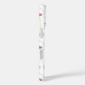 Stoffige Roze Waterverf Wilde Bloem Case-Mate iPhone Case (Achterkant / Rechts)
