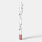 Stoffige Roze Waterverf Wilde Bloem Naam Case-Mate iPhone Case (Achterkant / Rechts)