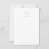 Stoffige Roze Wilde Bloem Baby Shower Bedankt (Voorkant)