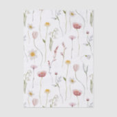 Stoffige roze wilde bloem waterverf tissuepapier (Voorkant)