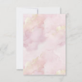 Stoffige Roze Wildflower Dankjewel Card – Boho Wat Bedankkaart (Achterkant)