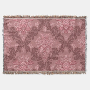Stoffige Roze Zachte Roze Bourgondië Elegante Dama Deken