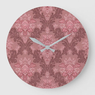 Stoffige Roze Zachte Roze Bourgondië Elegante Dama Grote Klok