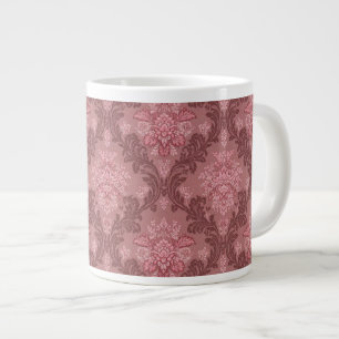 Stoffige Roze Zachte Roze Bourgondië Elegante Dama Grote Koffiekop