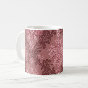 Stoffige Roze Zachte Roze Bourgondië Elegante Dama Koffiemok