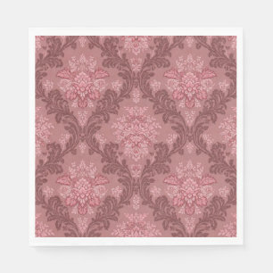 Stoffige Roze Zachte Roze Bourgondië Elegante Dama Servet